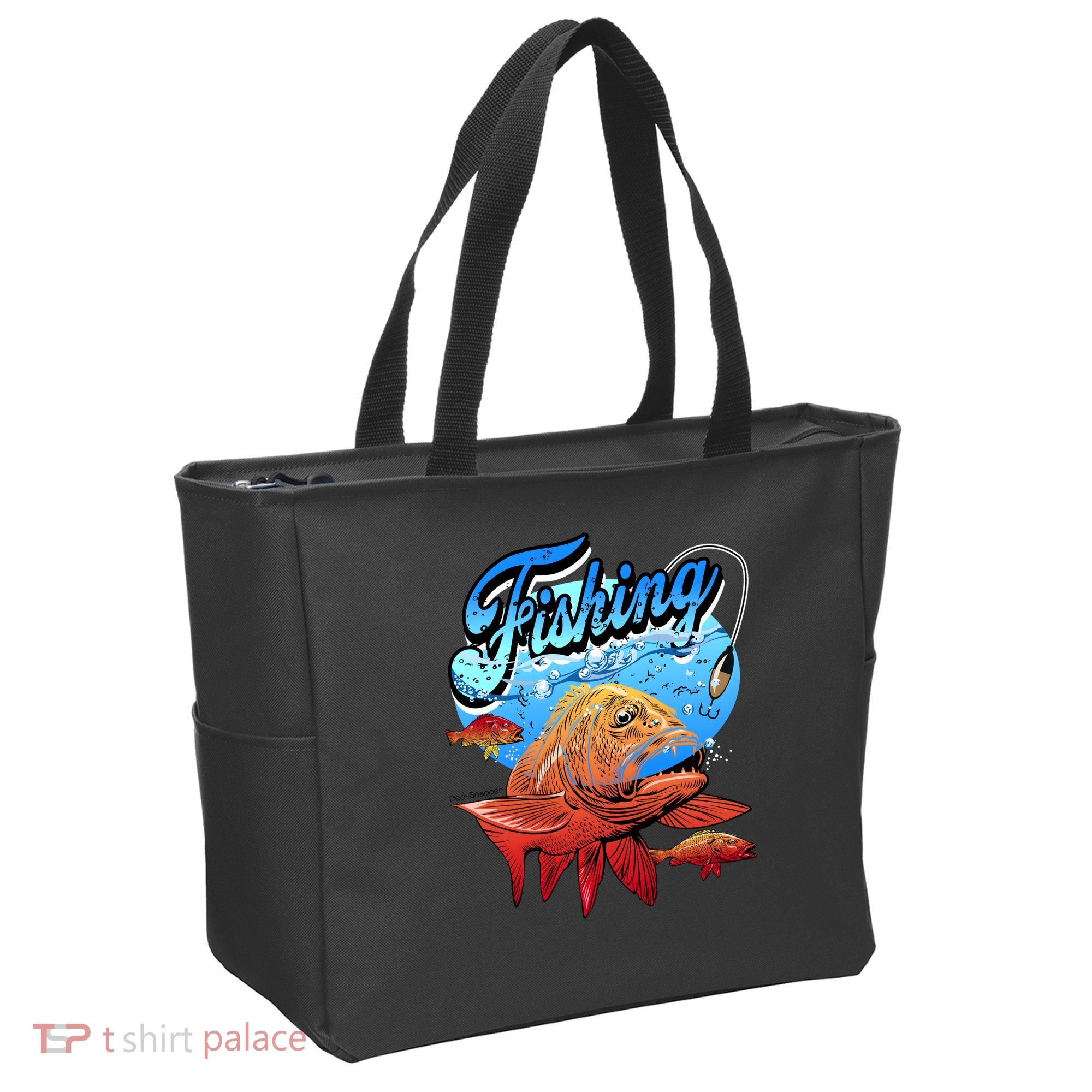 Fishing Red Snapper Tote Bag