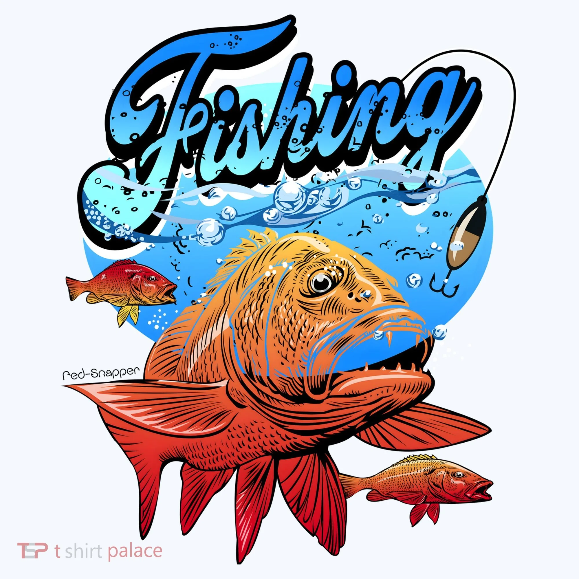 Fishing Red Snapper Doggie Tank