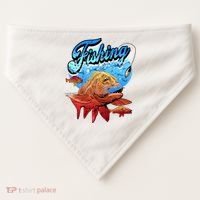 Fishing Red Snapper USA-Made Doggie Bandana thumb 0