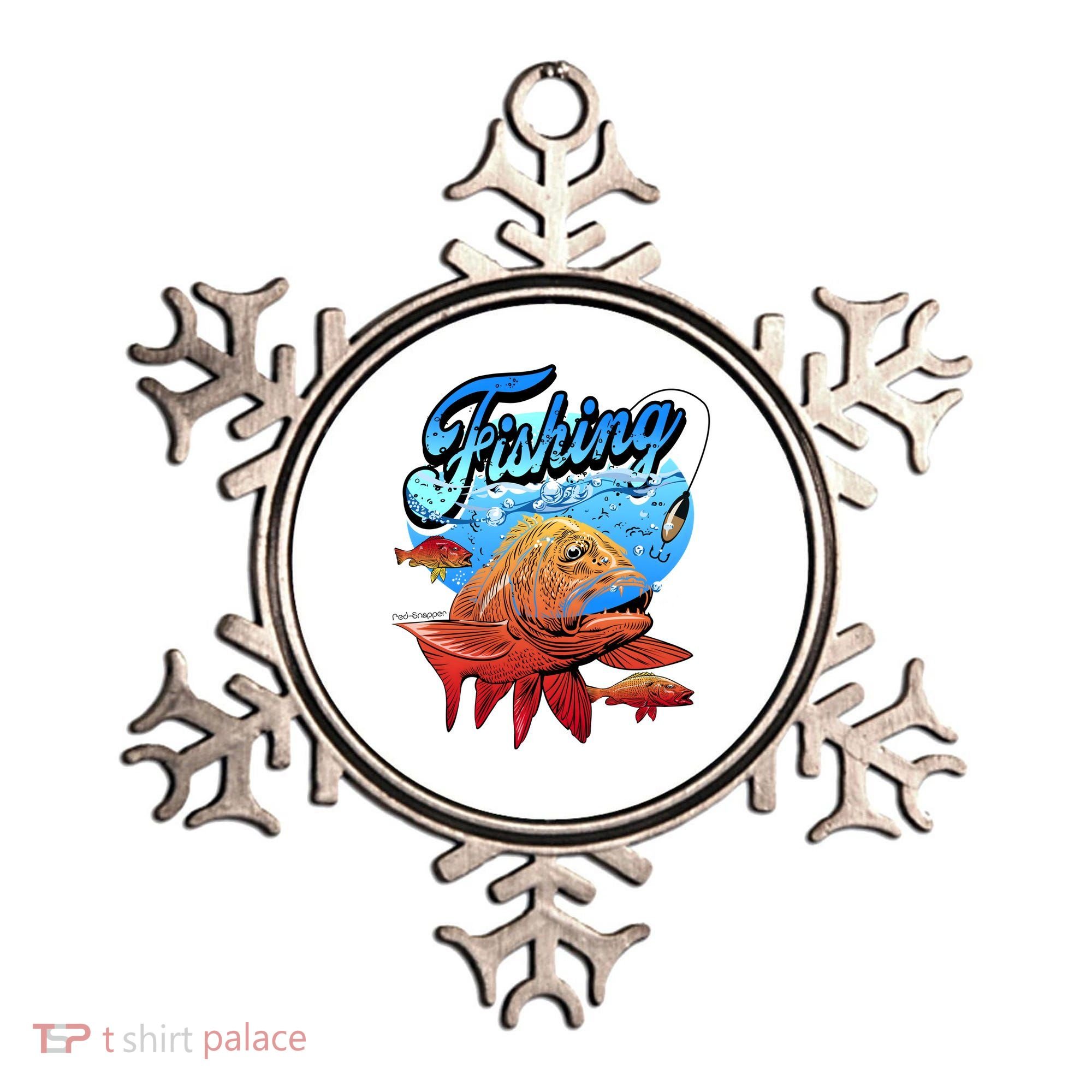 Fishing Red Snapper Ornament