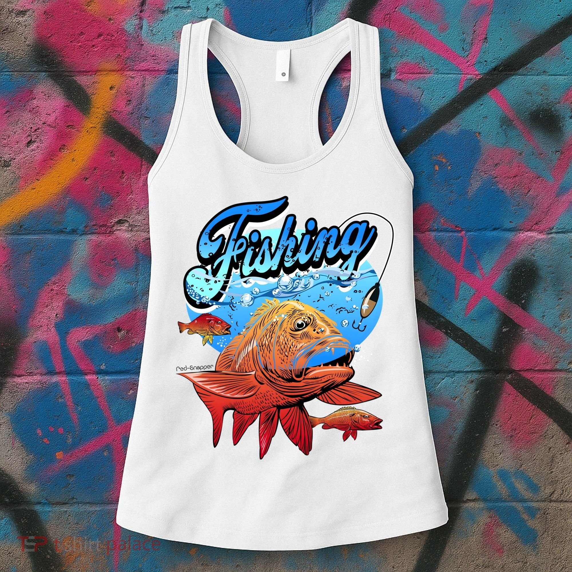 Fishing Red Snapper Women's Tank Top