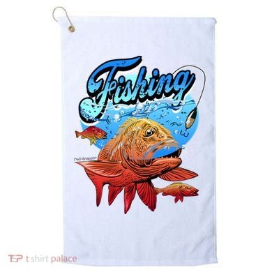 Fishing Red Snapper Golf Towel