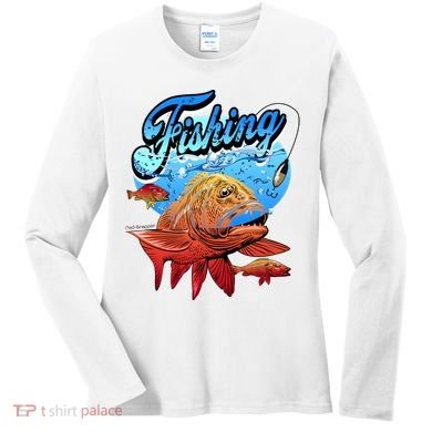 Fishing Red Snapper Women's Long Sleeve Shirt