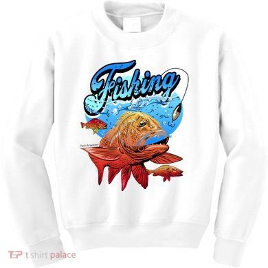 Fishing Red Snapper Kids Sweatshirt