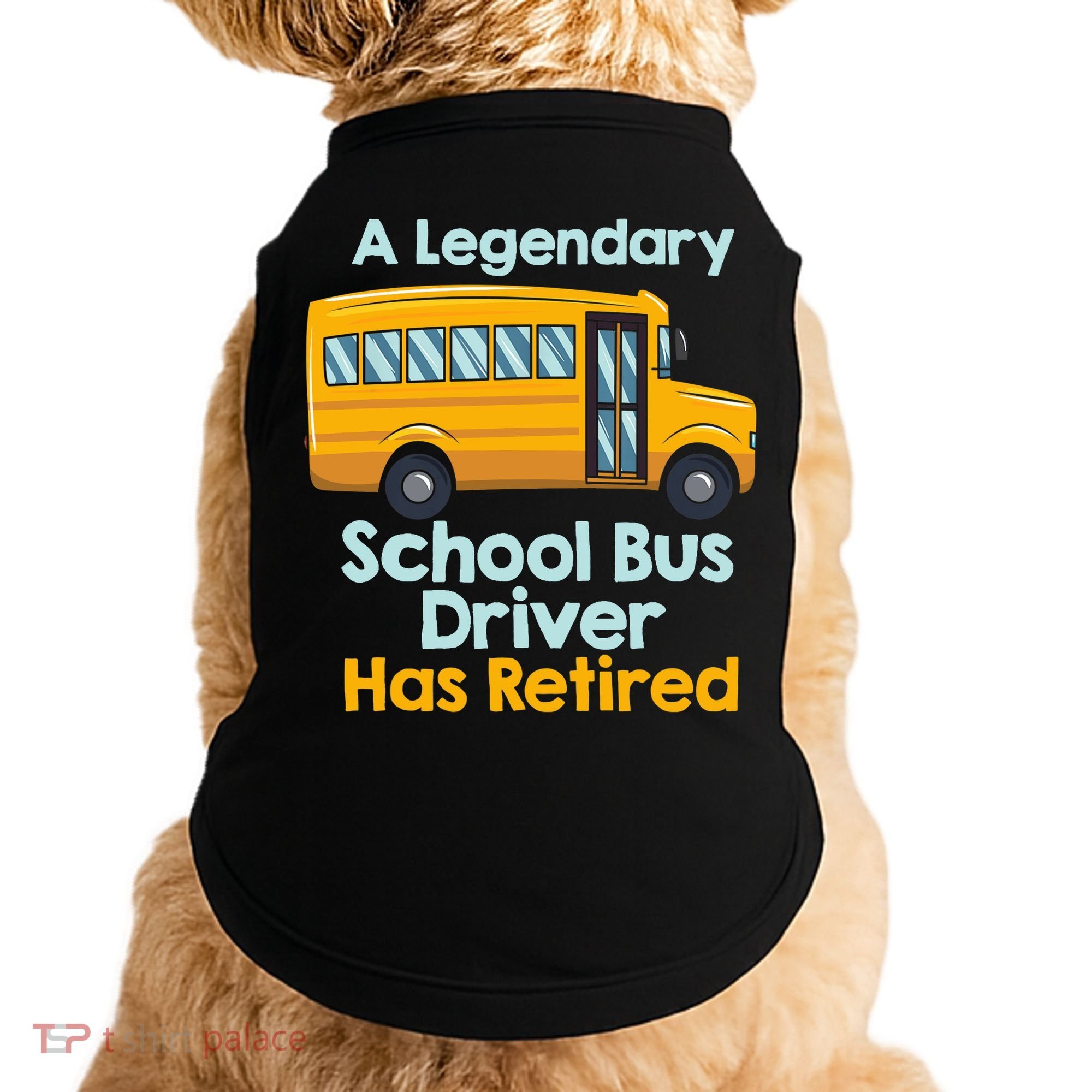 Funny Retired School Bus Driver - School Bus Retirement Doggie Tank