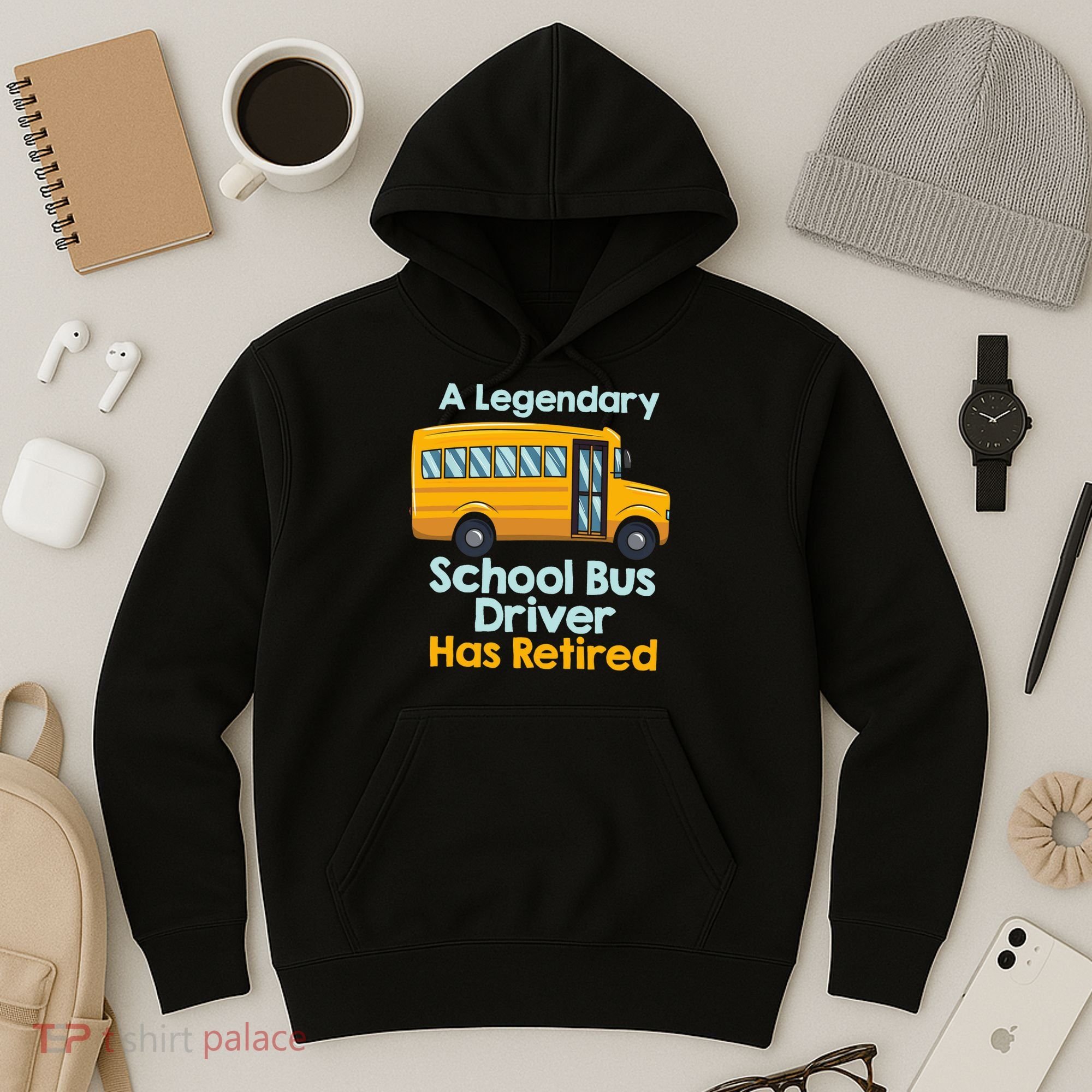 Funny Retired School Bus Driver - School Bus Retirement Hoodie
