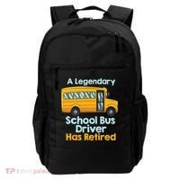 Funny Retired School Bus Driver - School Bus Retirement Backpack thumb 0