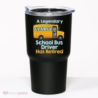 Funny Retired School Bus Driver - School Bus Retirement Tumbler thumb 0