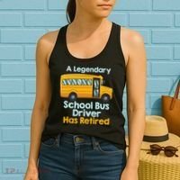 Funny Retired School Bus Driver - School Bus Retirement Women's Tank Top thumb 2