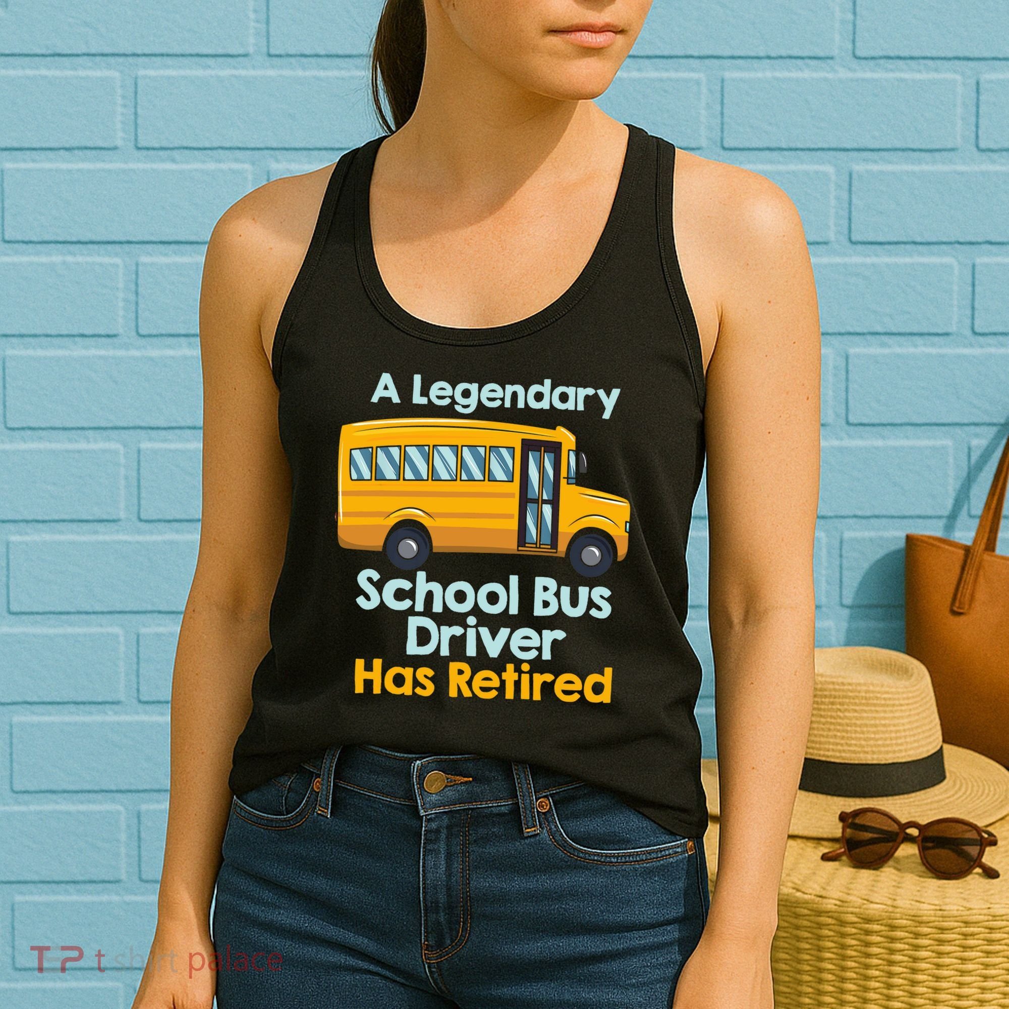 Funny Retired School Bus Driver - School Bus Retirement Women's Tank Top