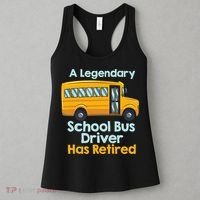 Funny Retired School Bus Driver - School Bus Retirement Women's Tank Top thumb 3