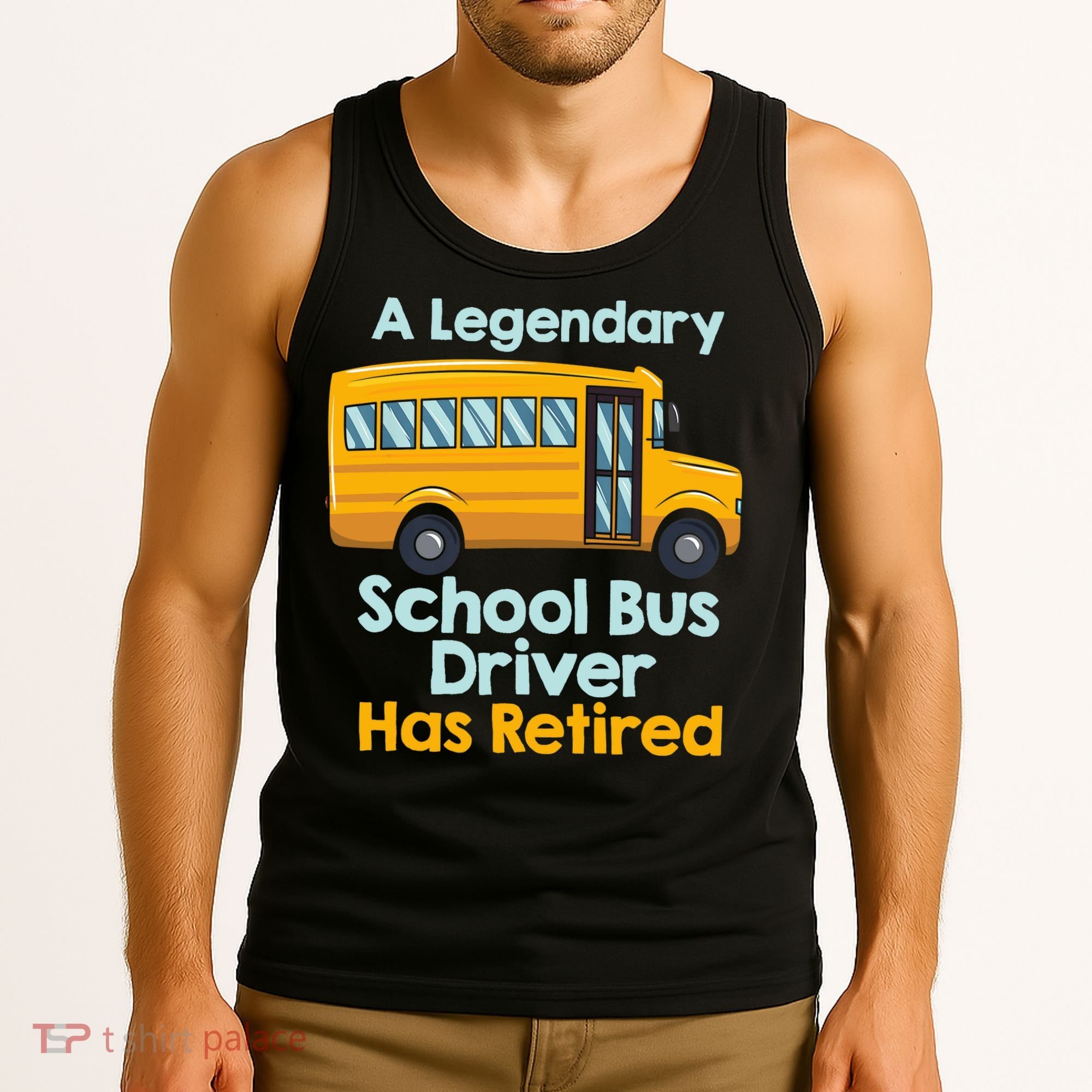 Funny Retired School Bus Driver - School Bus Retirement Tank Top