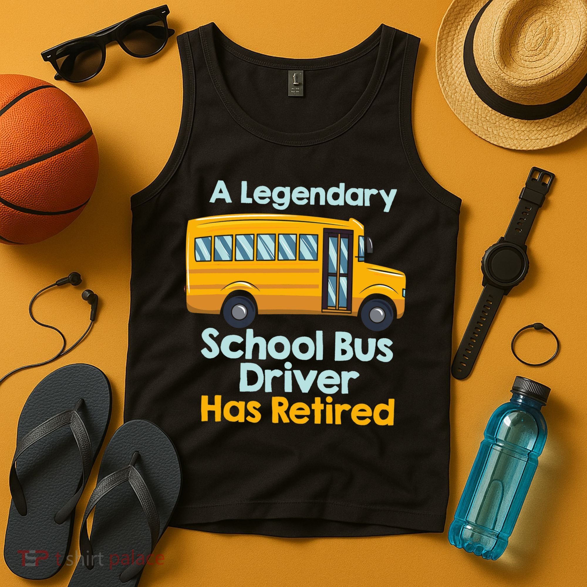 Funny Retired School Bus Driver - School Bus Retirement Tank Top