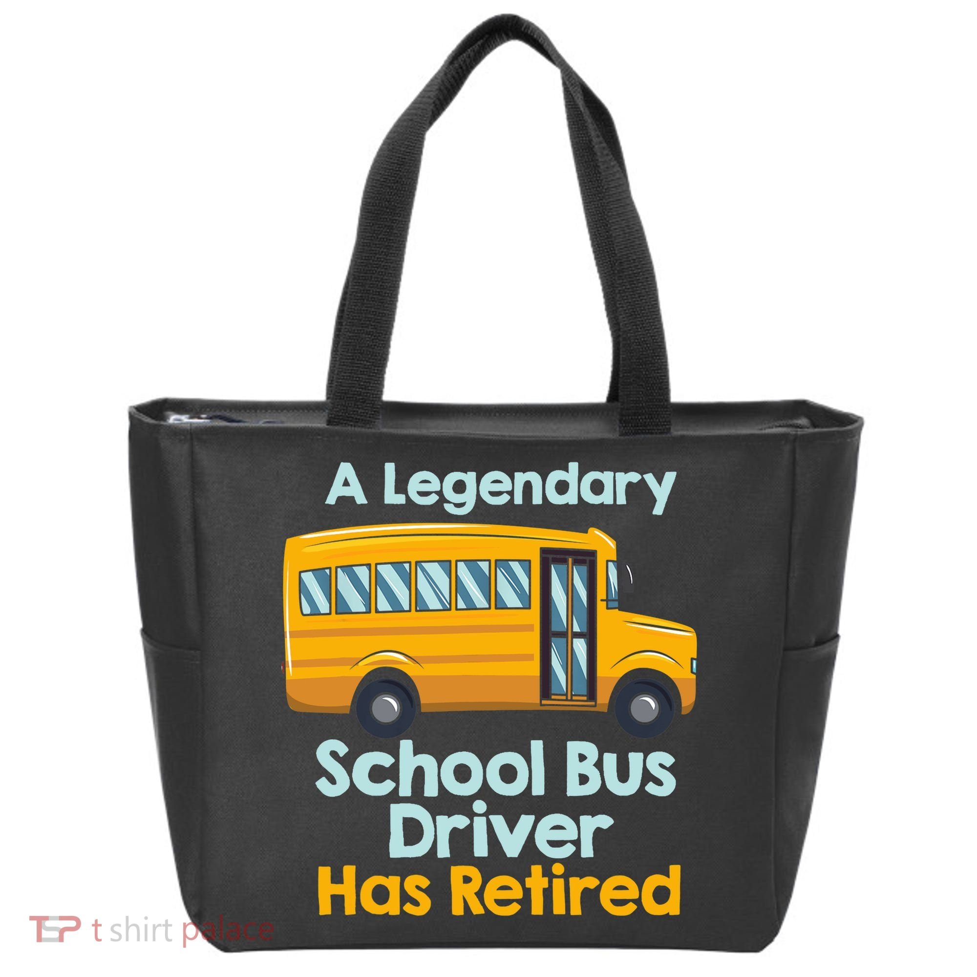 Funny Retired School Bus Driver - School Bus Retirement Tote Bag