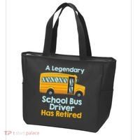 Funny Retired School Bus Driver - School Bus Retirement Tote Bag thumb 3