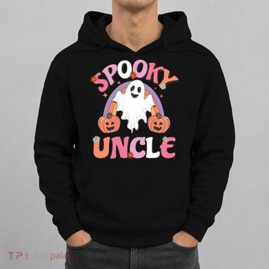 Family Retro Spooky Uncle Groovy Retro Halloween Ghost Pumpkin Costume Gift Hoodie