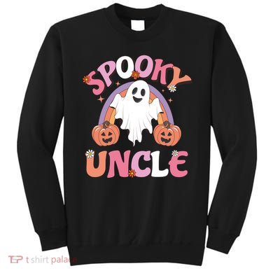 Family Retro Spooky Uncle Groovy Retro Halloween Ghost Pumpkin Costume Gift Sweatshirt