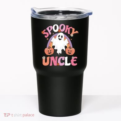 Family Retro Spooky Uncle Groovy Retro Halloween Ghost Pumpkin Costume Gift Tumbler