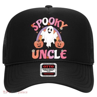 Family Retro Spooky Uncle Groovy Retro Halloween Ghost Pumpkin Costume Gift Hat