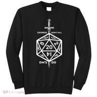 Fantasy RPG Swords Don't Kill People Dungeon Game Masters Do Sweatshirt thumb 0