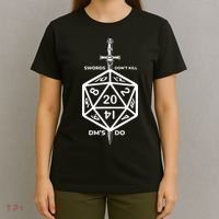 Fantasy RPG Swords Don't Kill People Dungeon Game Masters Do T-Shirt thumb 4