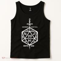 Fantasy RPG Swords Don't Kill People Dungeon Game Masters Do Tank Top thumb 2