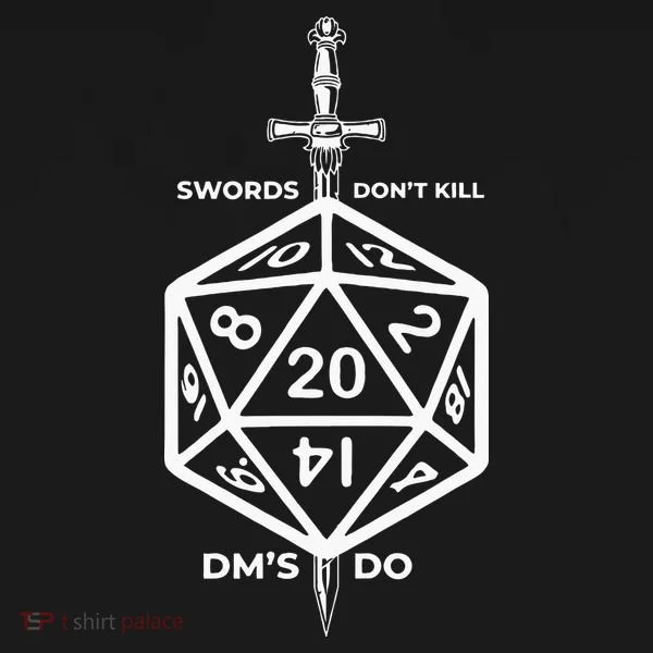 Fantasy RPG Swords Don't Kill People Dungeon Game Masters Do Toddler T-Shirt