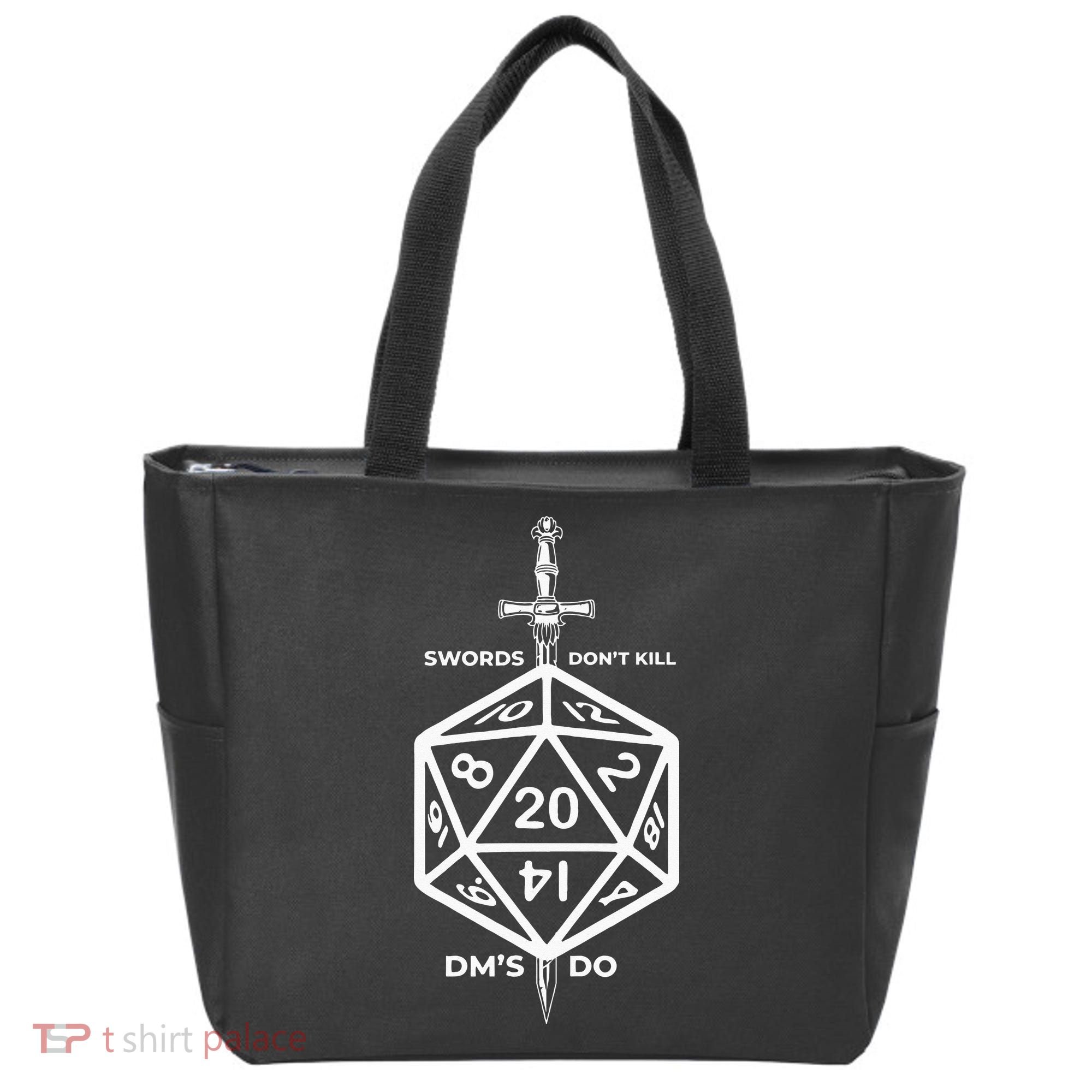 Fantasy RPG Swords Don't Kill People Dungeon Game Masters Do Tote Bag