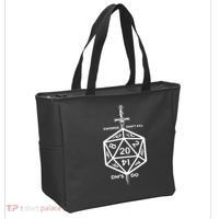 Fantasy RPG Swords Don't Kill People Dungeon Game Masters Do Tote Bag thumb 2