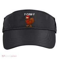 F-CAW-F Rooster Screaming Chicken Meme Adult Drive Performance Visor thumb 0
