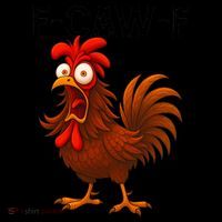F-CAW-F Rooster Screaming Chicken Meme Coffee Mug thumb 5