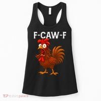 F-CAW-F Rooster Screaming Chicken Meme Women's Tank Top thumb 0