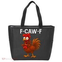 F-CAW-F Rooster Screaming Chicken Meme Tote Bag thumb 0