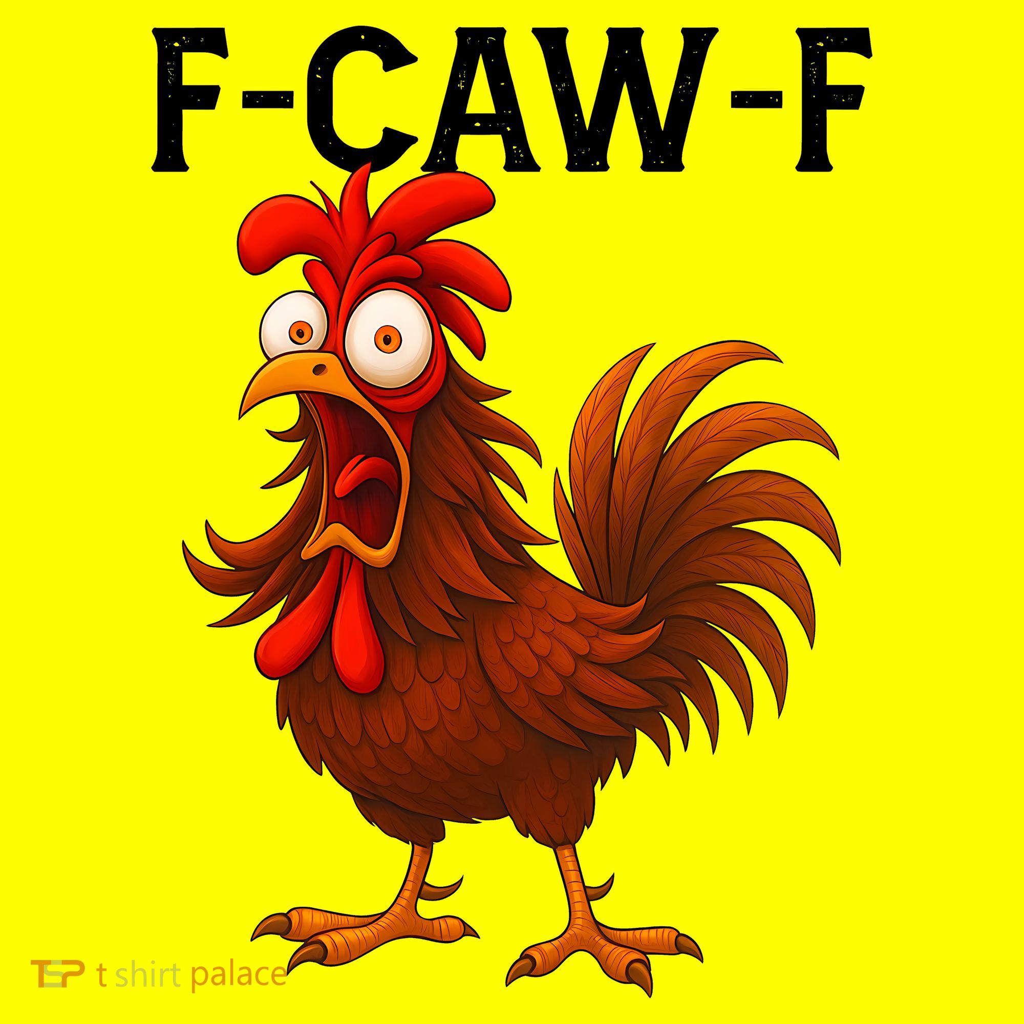F-CAW-F Rooster Screaming Chicken Meme Hat