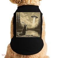 Funny Raccoon Sasquatch Alien UFO Monster Introvert Bruh Doggie Tank thumb 0