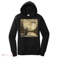 Funny Raccoon Sasquatch Alien UFO Monster Introvert Bruh Women's Hoodie thumb 0