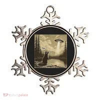 Funny Raccoon Sasquatch Alien UFO Monster Introvert Bruh Ornament thumb 0