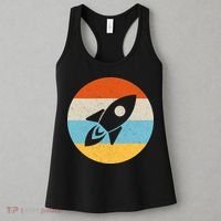 Funny Retro Sunset Spaceship Women's Tank Top thumb 3