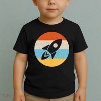 Funny Retro Sunset Spaceship Toddler T-Shirt thumb 2
