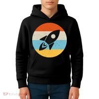 Funny Retro Sunset Spaceship Kids Hoodie thumb 4