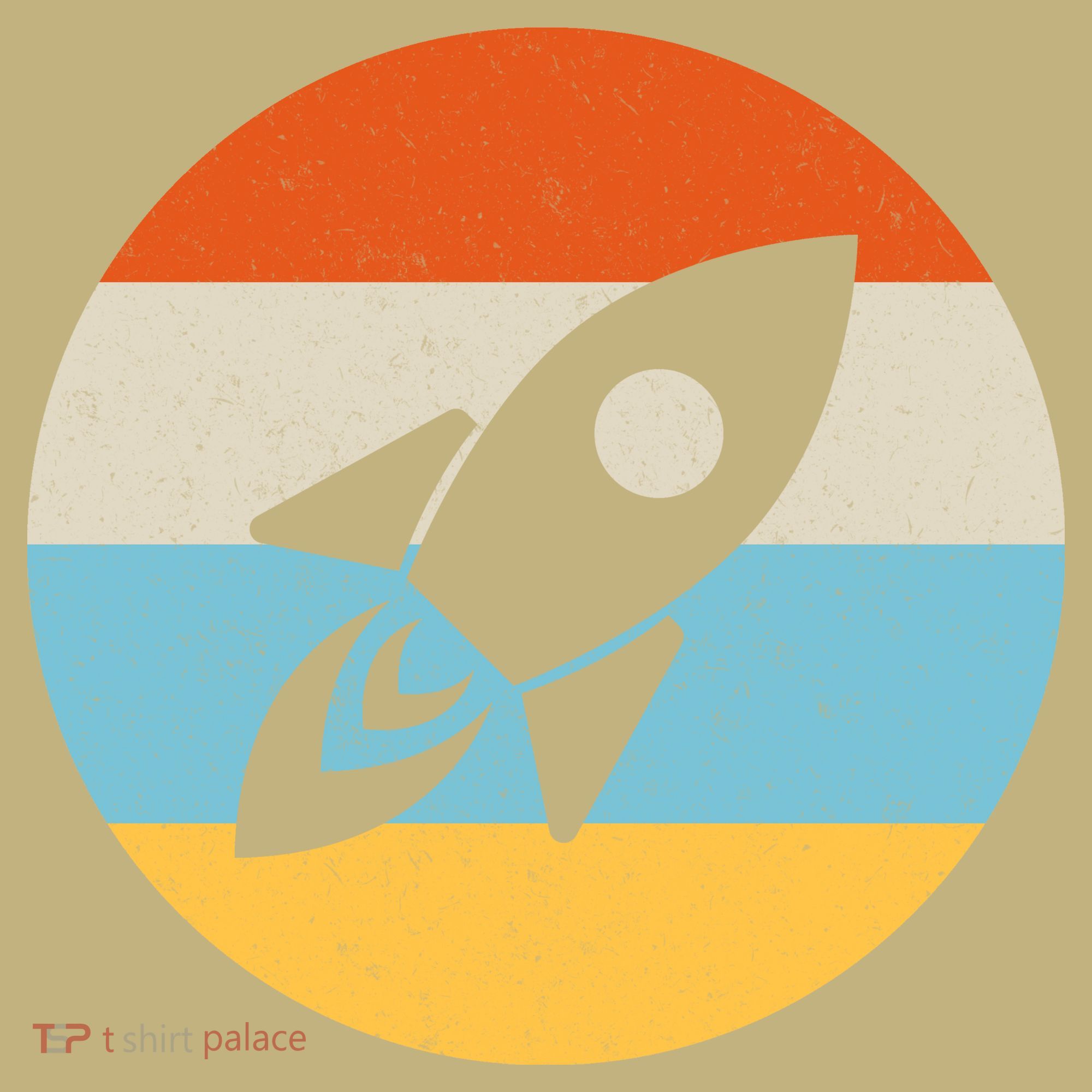 Funny Retro Sunset Spaceship Hoodie