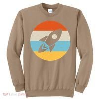 Funny Retro Sunset Spaceship Sweatshirt thumb 0