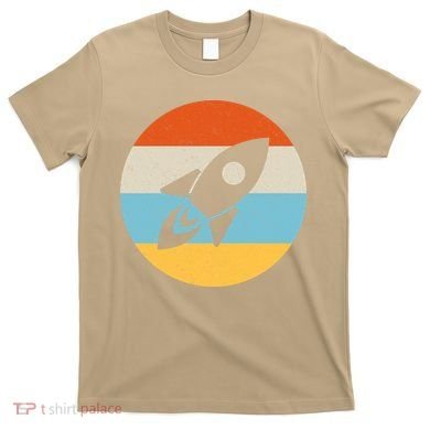Funny Retro Sunset Spaceship T-Shirt