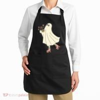 Floral Roller Skating Ghost Apron thumb 2