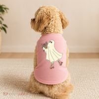 Floral Roller Skating Ghost Doggie Tank thumb 2