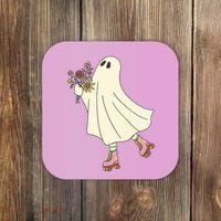 Floral Roller Skating Ghost Coaster thumb 0