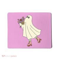 Floral Roller Skating Ghost Mousepad thumb 0