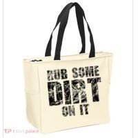 Funny Rub Some Dirt On It Stop Crying Get Tough Play Rough Tote Bag thumb 2