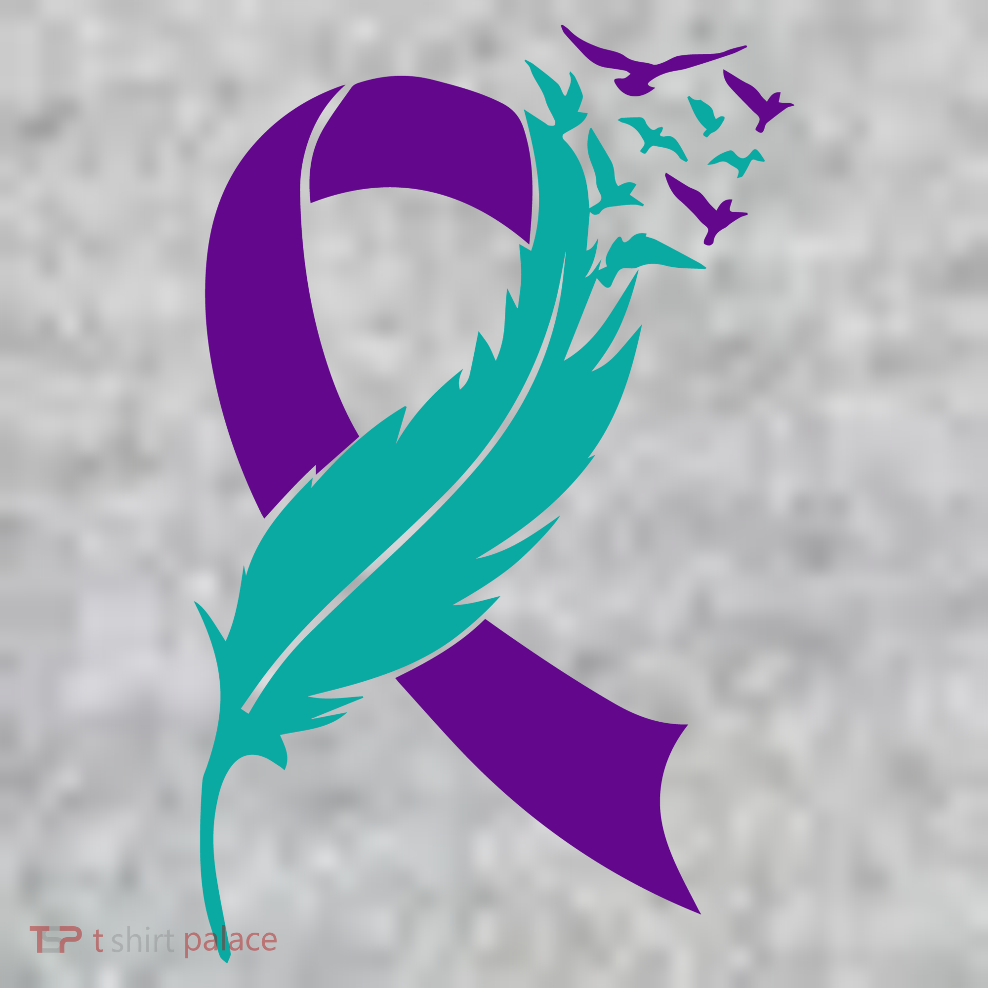 Feather Ribbon Suicide Prevention Awareness Sweatshirt