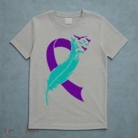 Feather Ribbon Suicide Prevention Awareness T-Shirt thumb 5